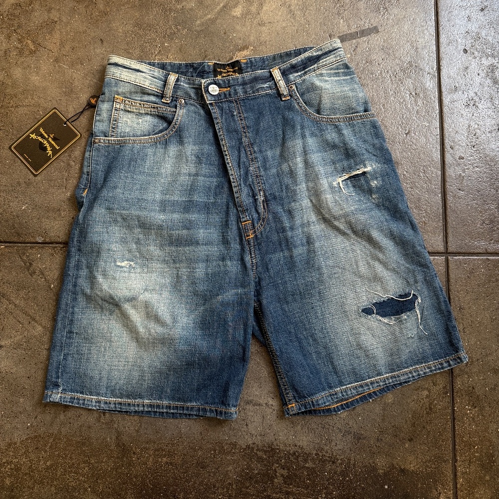 Vivienne Westwood Sample 1/1 S/S 2016 Assymetrical Anglomania Shorts Size 26" /